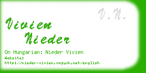 vivien nieder business card